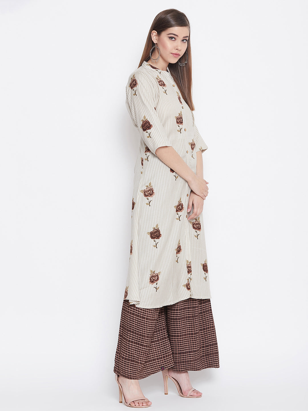 Buy Women Floral Printed Kurta Kurti Palazzo Pants With Full Lenght Dupatta  Set Online In India At Discounted Prices